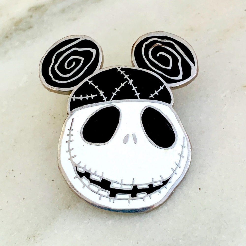 Disney Parks Jack Skellington Mickey Mouse Ears Enamel Trading Pin 2016